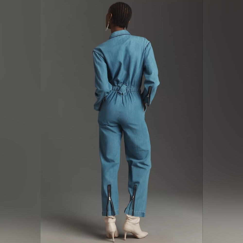 Anthropologie Seventy + Mochi Amelia Denim Jumpsuit - Picture 4 of 5